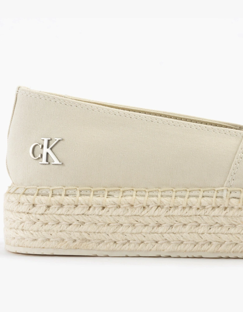 FLATFORM Espadrille Womens Canvas & Plimsolls Turtle Dove
