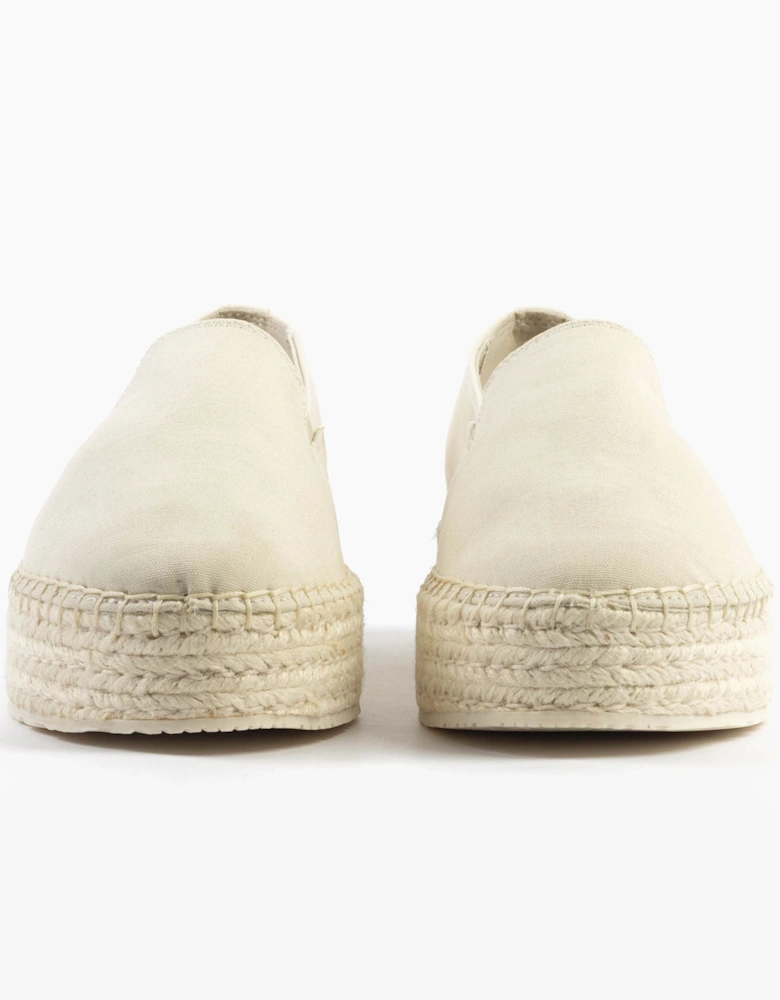 FLATFORM Espadrille Womens Canvas & Plimsolls Turtle Dove