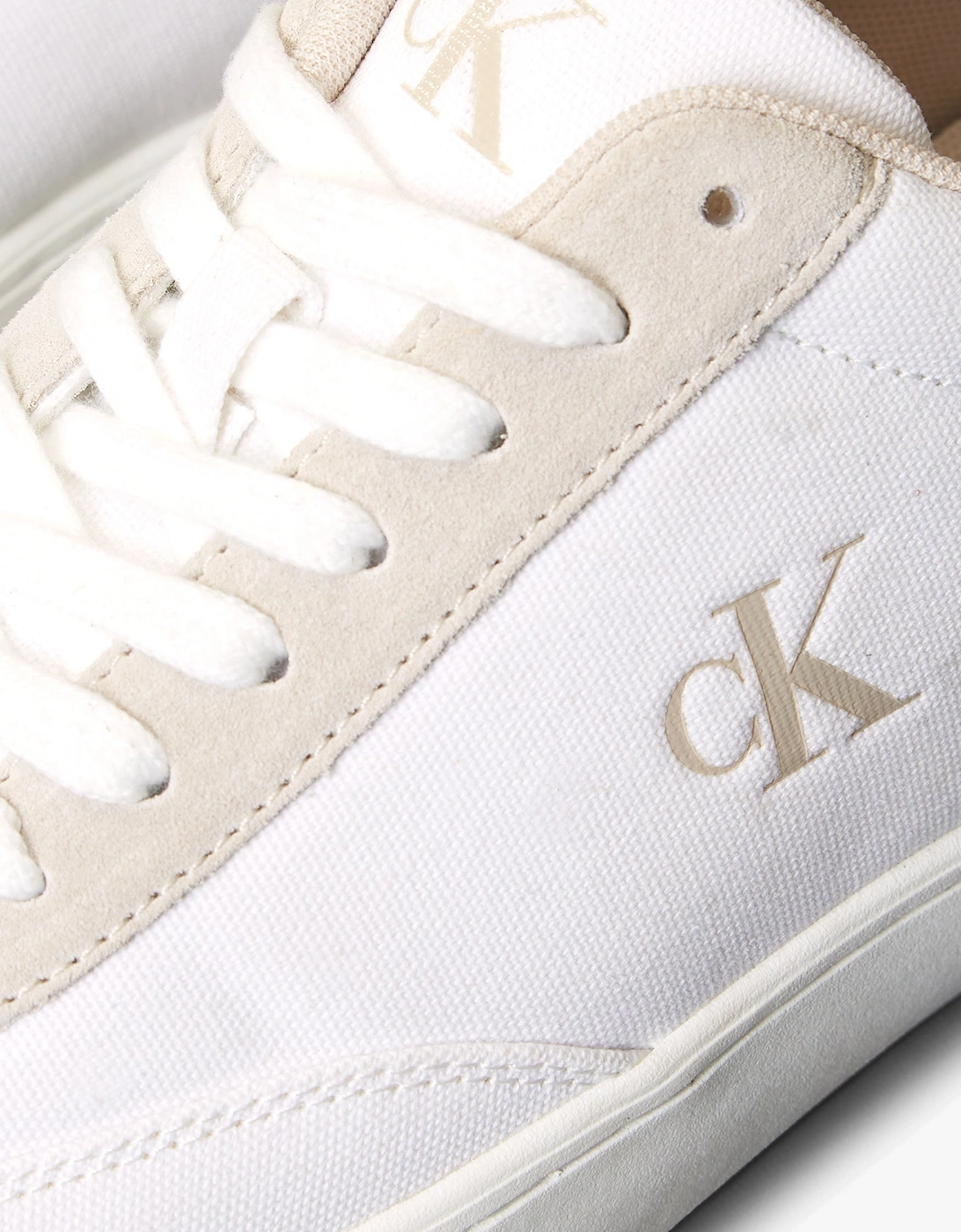 CLASSIC CANVAS Mens Trainers Bright White/Eggshell