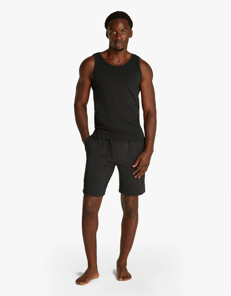 3 Pack Mens Lounge Tank Tops Black