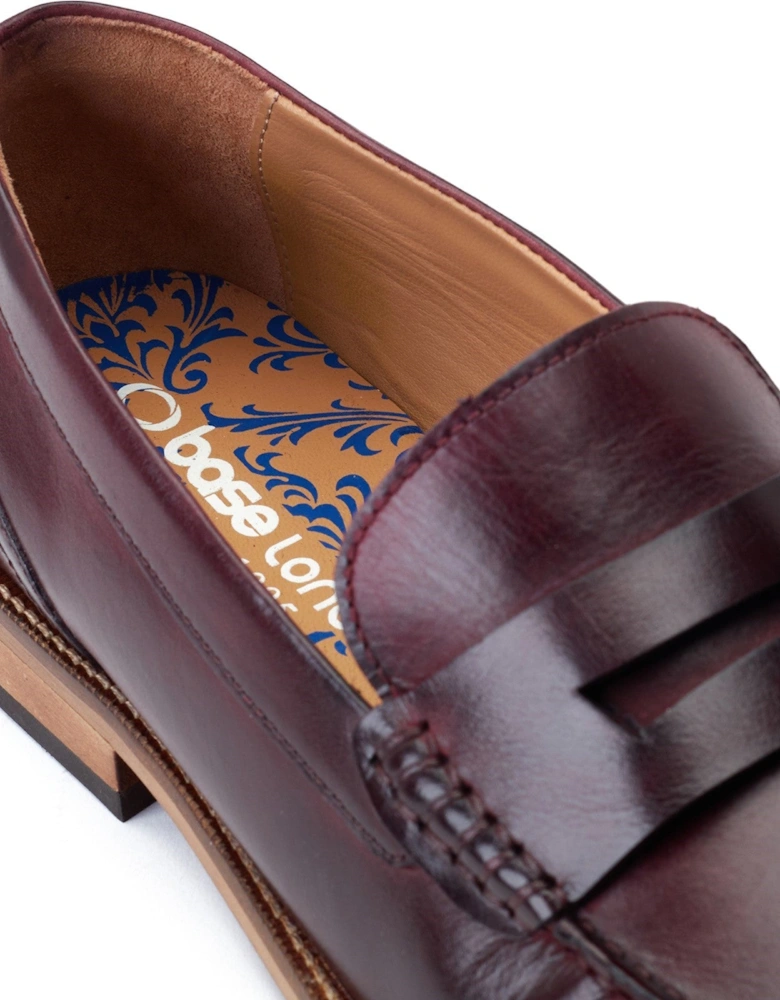 London GARFIELD Mens Shoes Wine