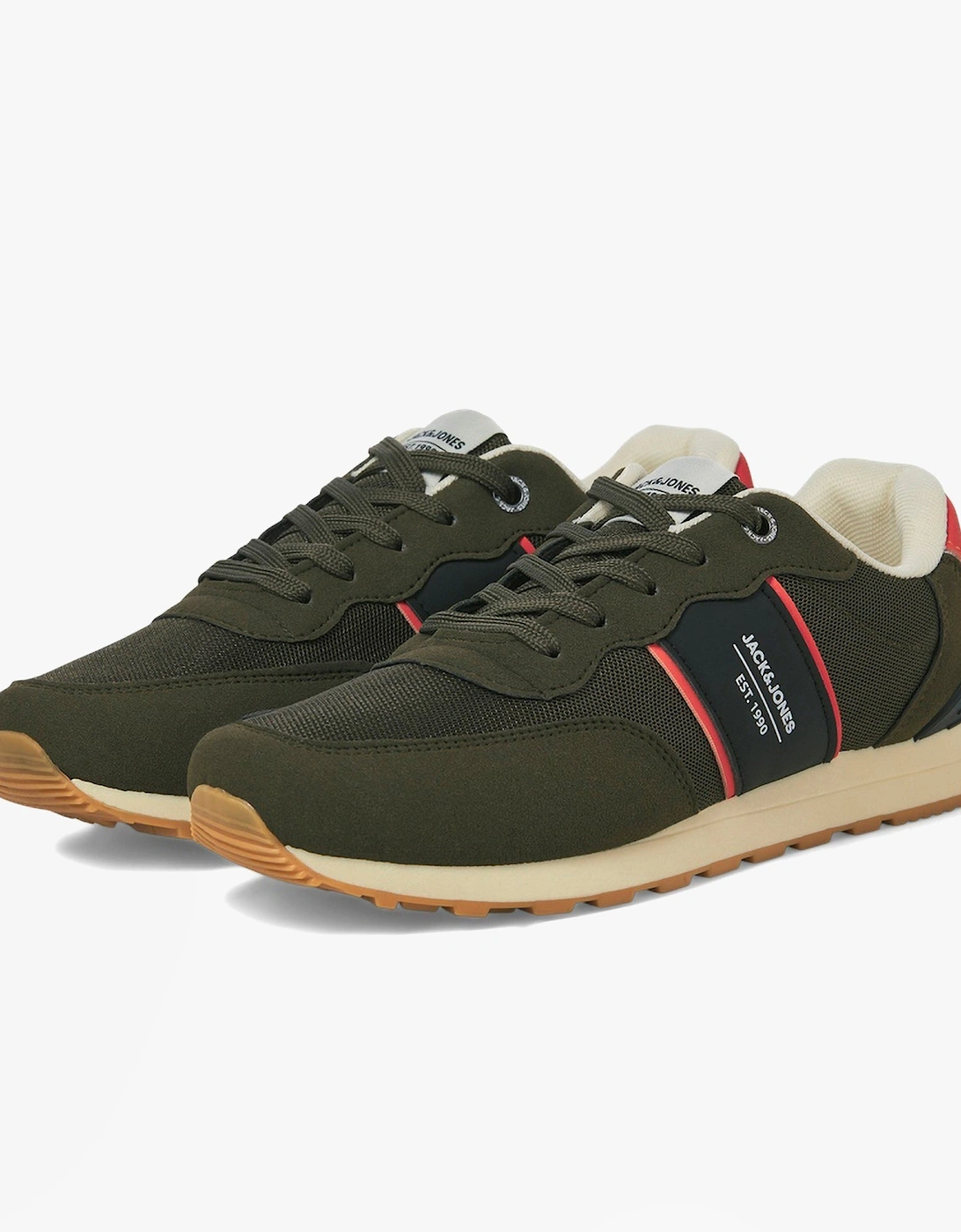 SPIRIT RUNNER Mens Trainers Olive Night, 5 of 4