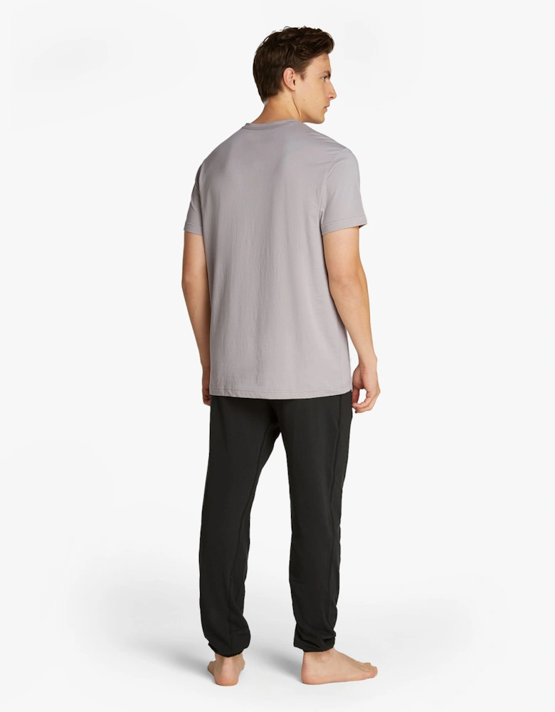 100% COTTON Mens Lounge T-Shirt Ash
