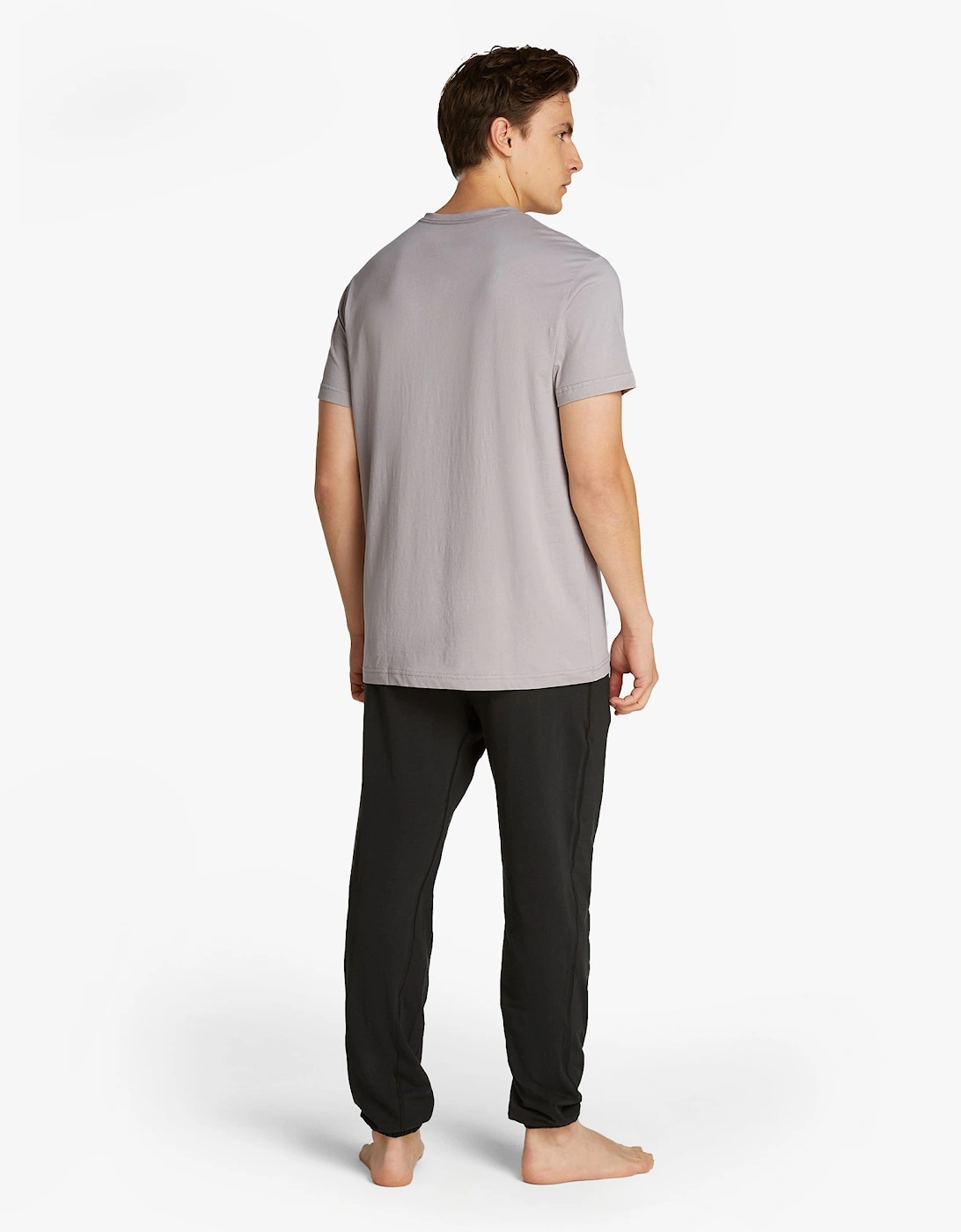 100% COTTON Mens Lounge T-Shirt Ash