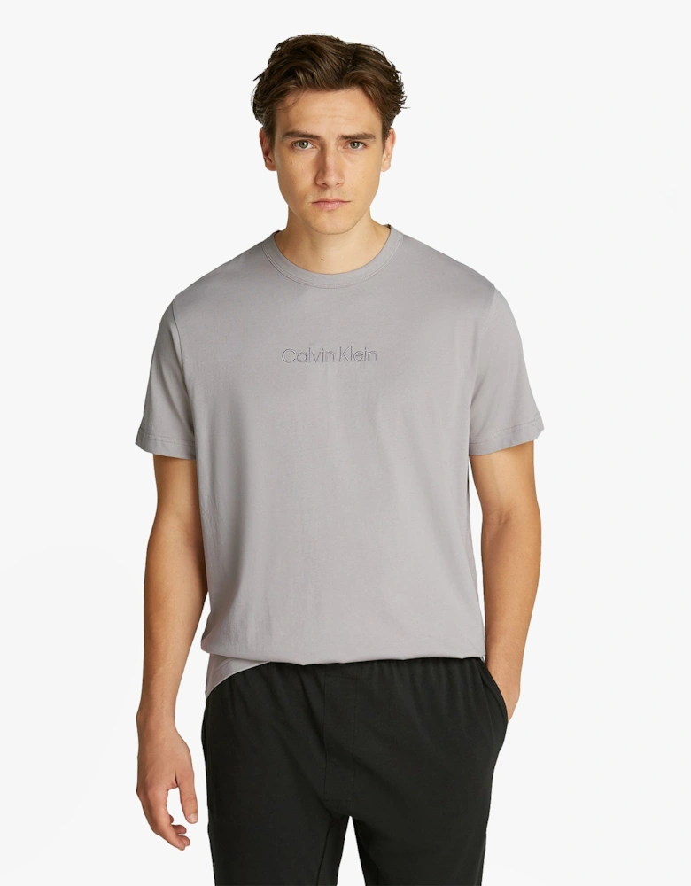 100% COTTON Mens Lounge T-Shirt Ash