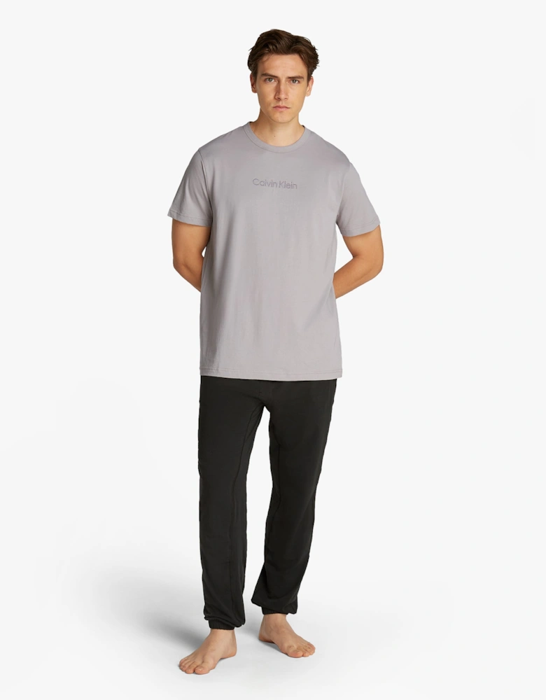 100% COTTON Mens Lounge T-Shirt Ash