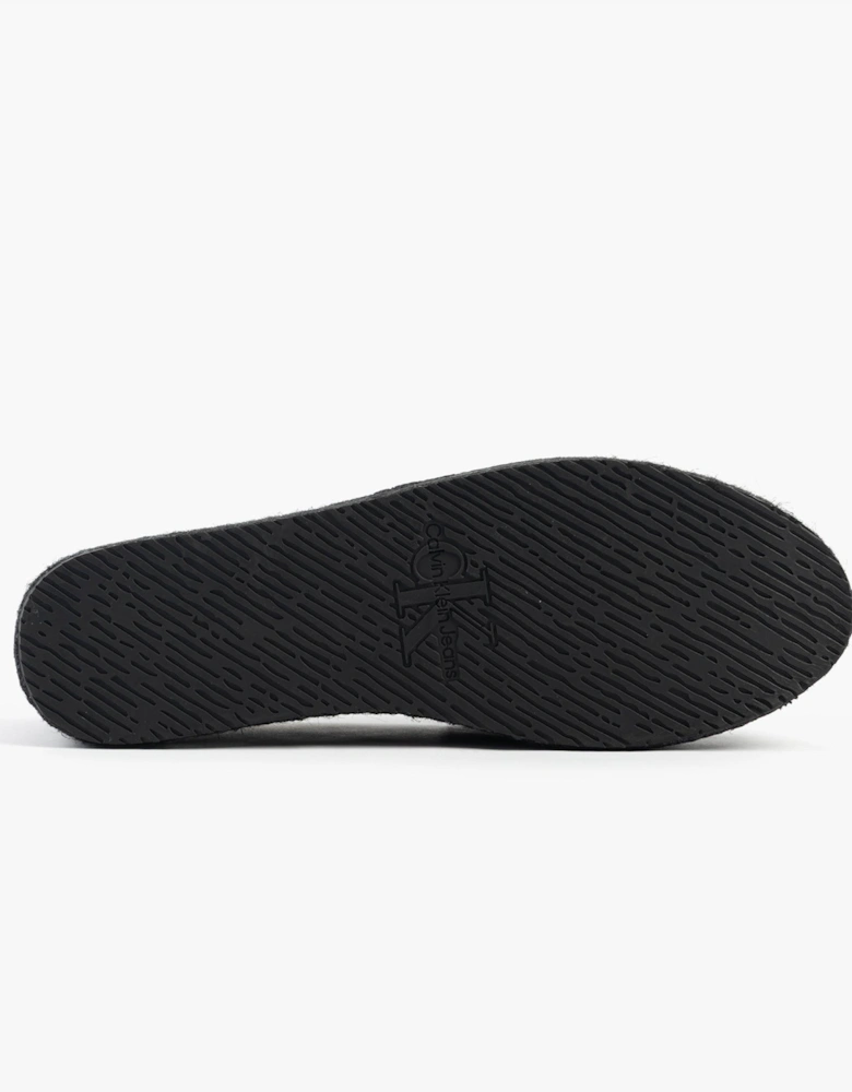 FLATFORM Espadrille Womens Canvas & Plimsolls Triple Black