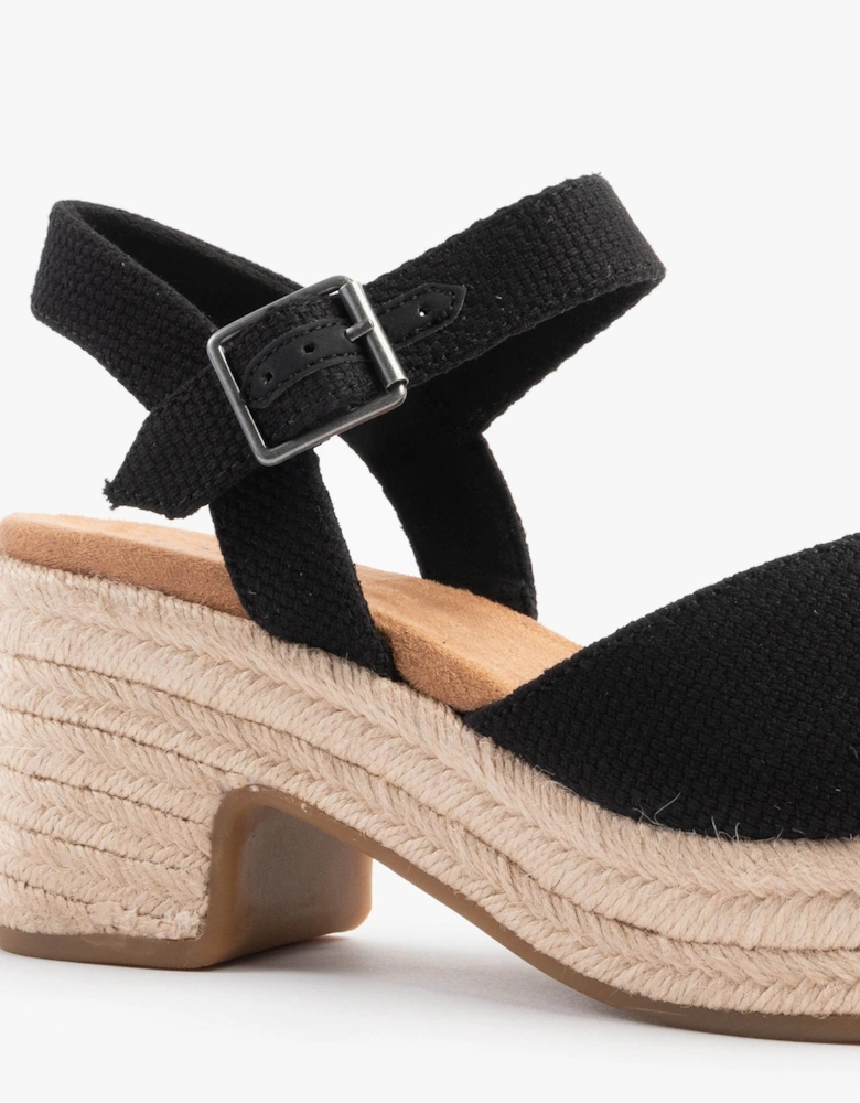 ISLA PEEP TOE Womens Sandals Black