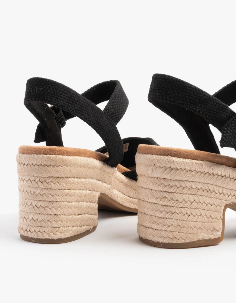 ISLA PEEP TOE Womens Sandals Black