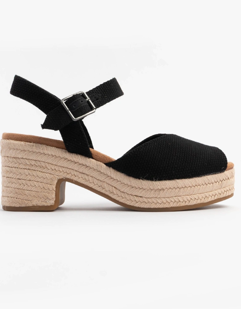 ISLA PEEP TOE Womens Sandals Black