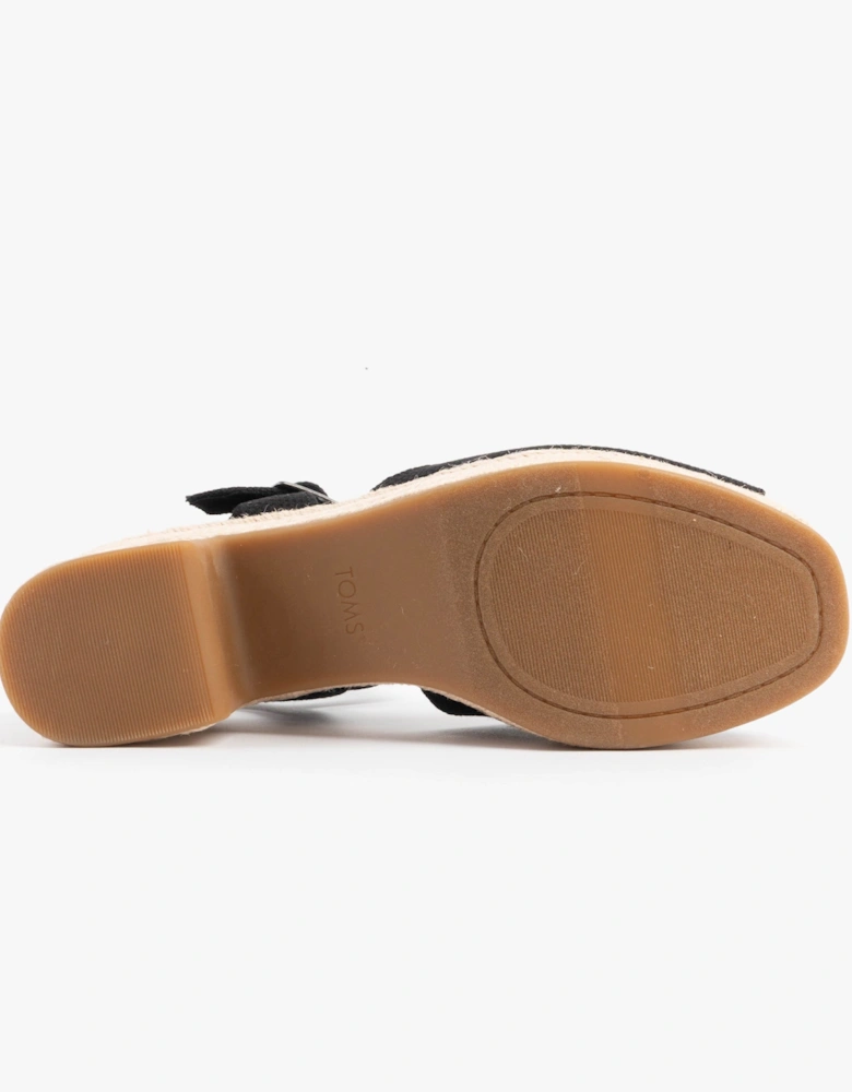 ISLA PEEP TOE Womens Sandals Black