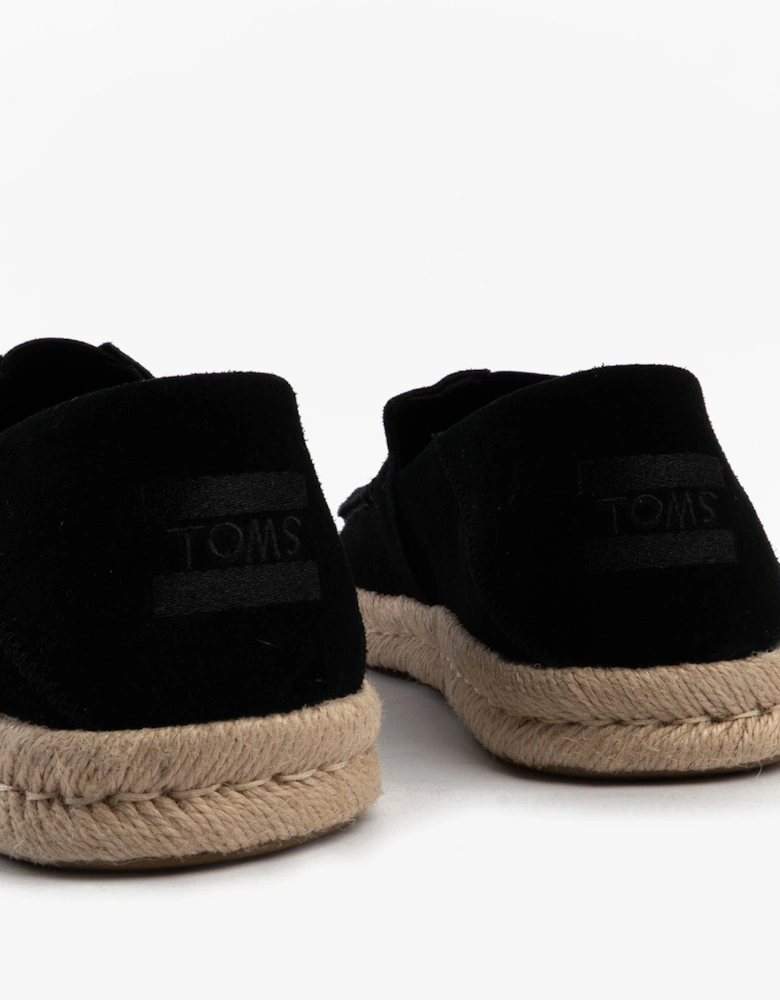 ALONSO LOAFER ROPE Mens Espadrille Black
