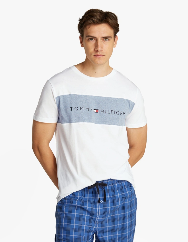 COLOUR BLOCKED Mens T-Shirt Optic White