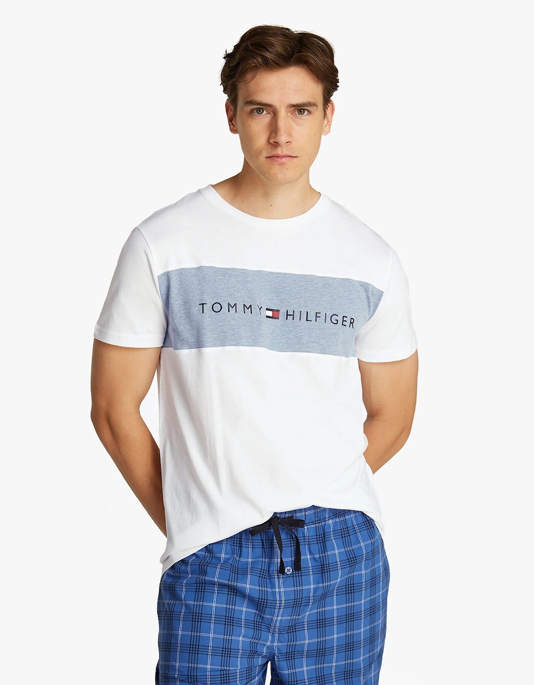 COLOUR BLOCKED Mens T-Shirt Optic White
