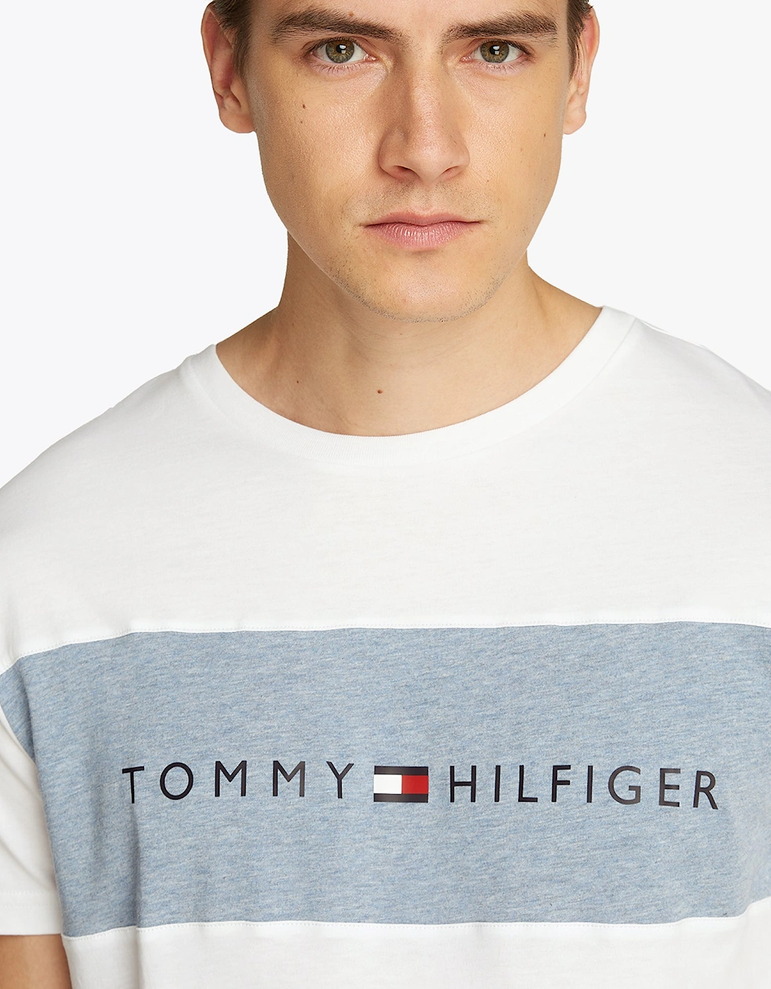 COLOUR BLOCKED Mens T-Shirt Optic White