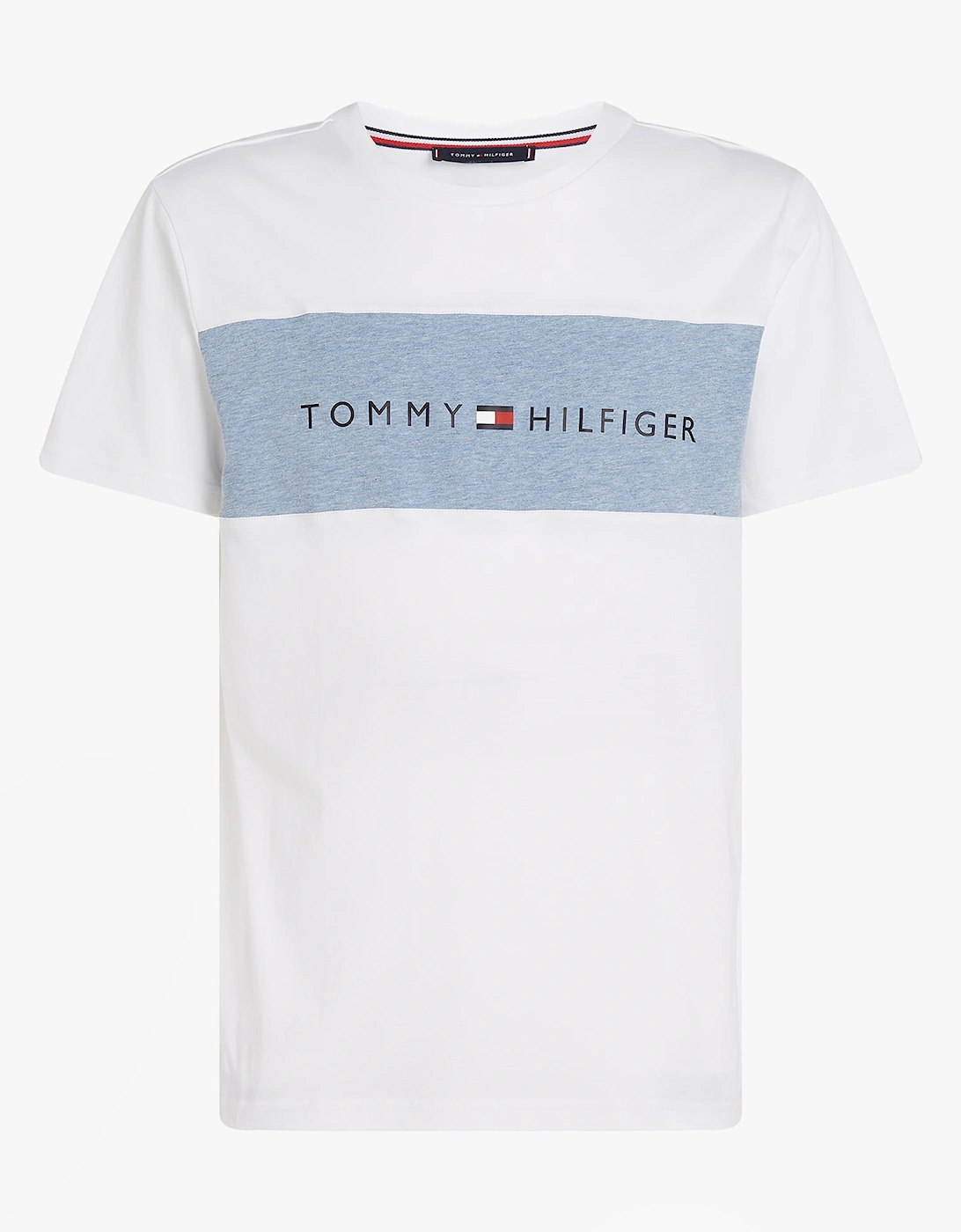 COLOUR BLOCKED Mens T-Shirt Optic White, 6 of 5