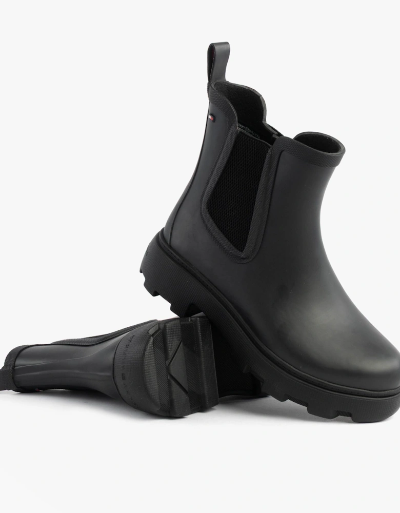 ANKLE RAINBOOT Womens Boots Black