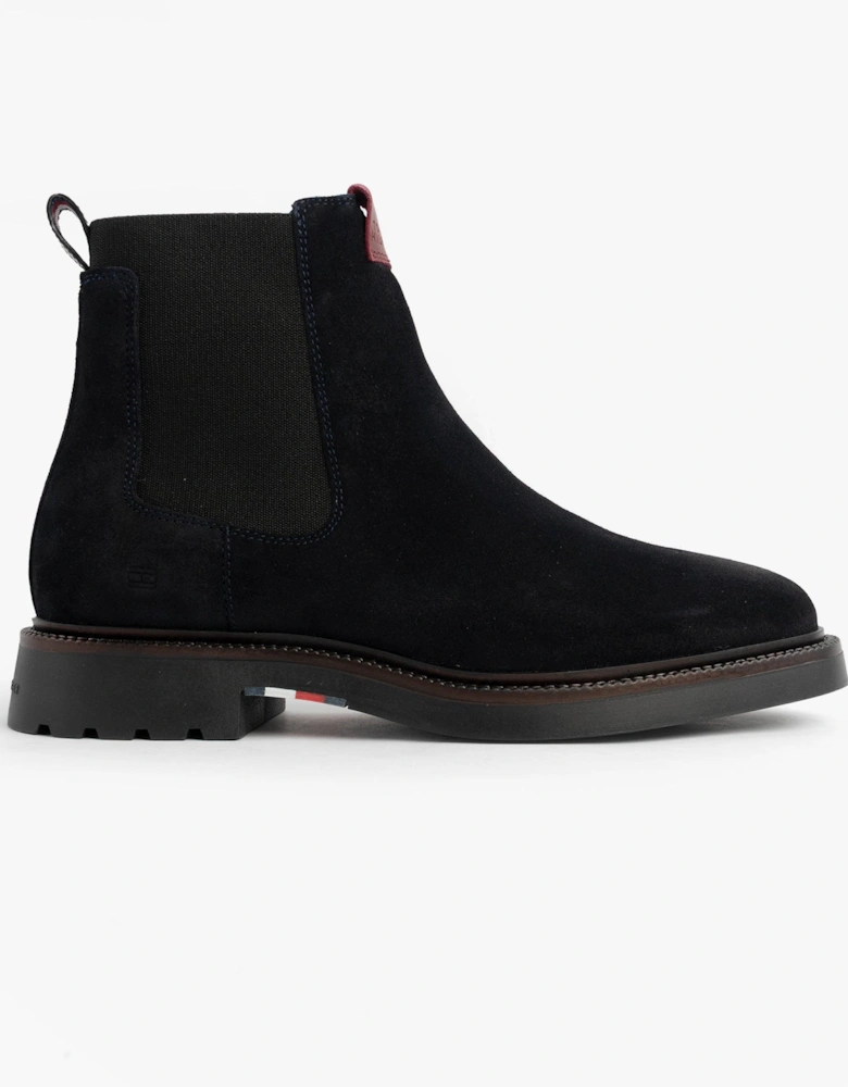 HILFIGER COMFORT Mens Suede Chelsea Boots Desert Sky