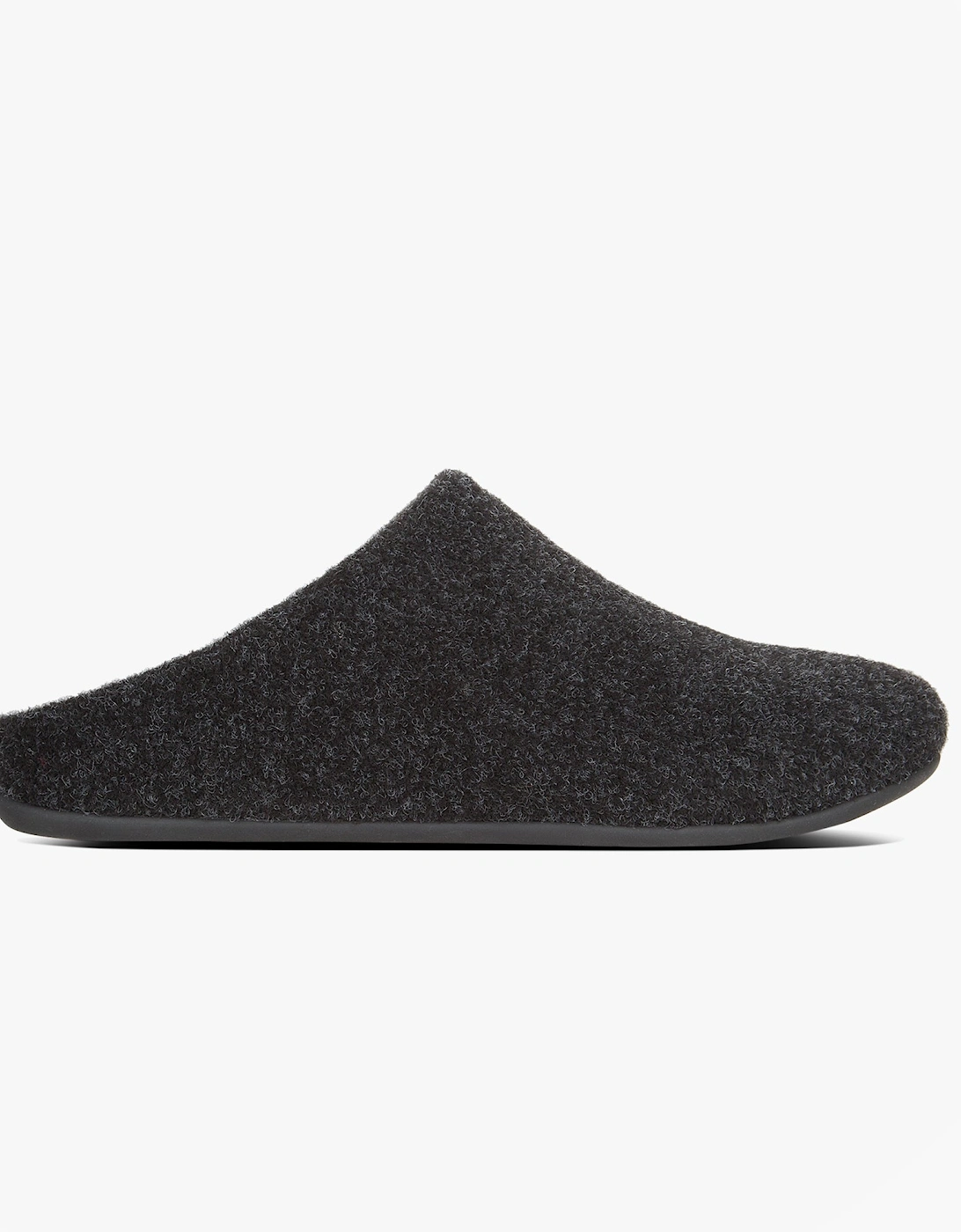 CHRISSIE Womens Felt Slippers Black, 4 of 3