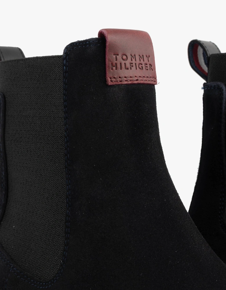 HILFIGER COMFORT Mens Suede Chelsea Boots Desert Sky
