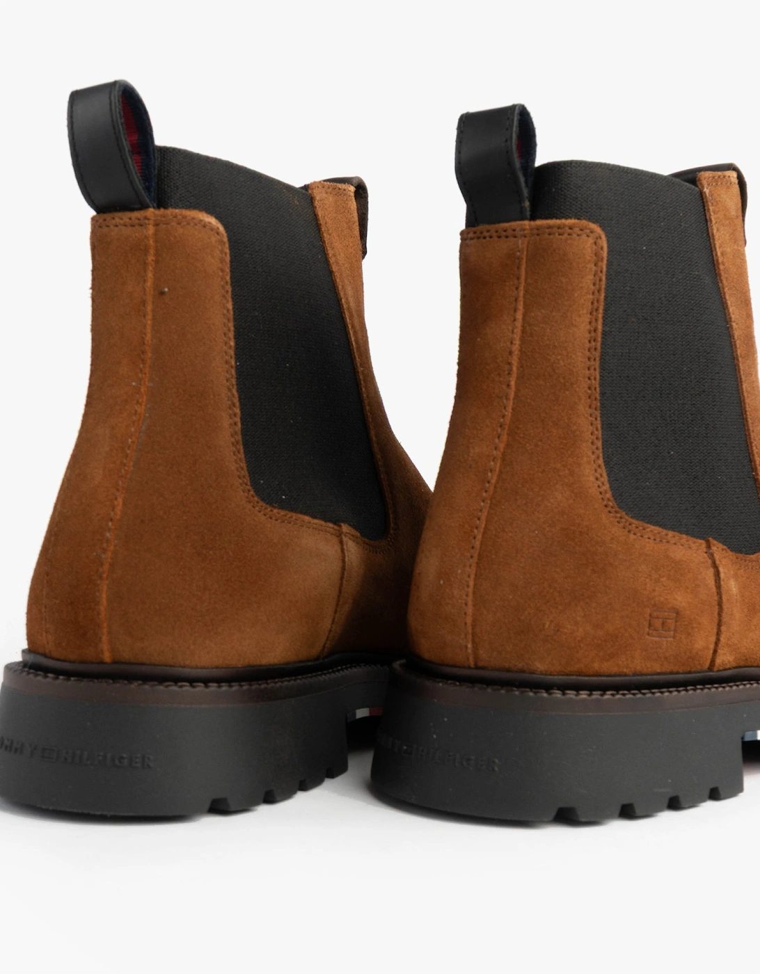 HILFIGER COMFORT Mens Suede Chelsea Boots Coconut Grove