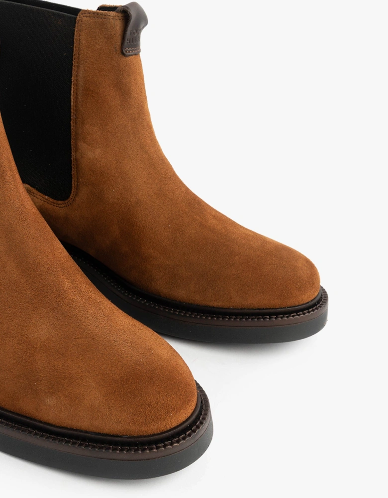 HILFIGER COMFORT Mens Suede Chelsea Boots Coconut Grove