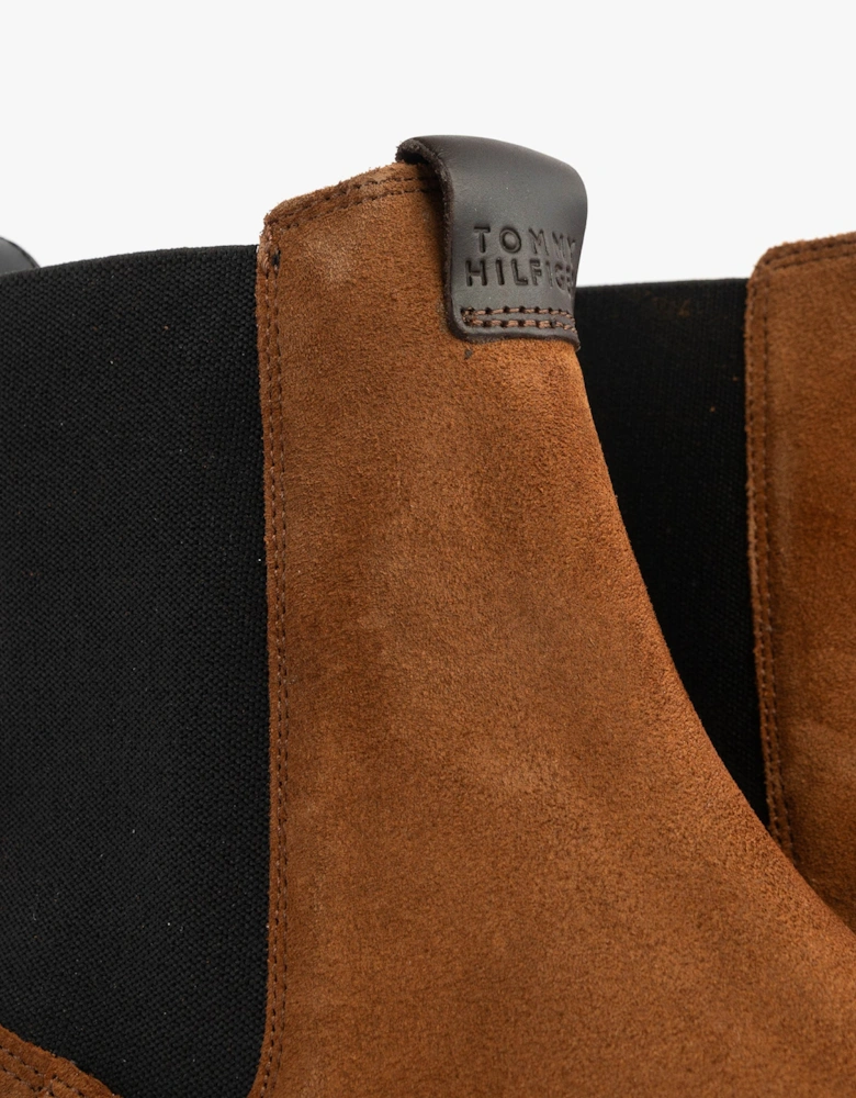 HILFIGER COMFORT Mens Suede Chelsea Boots Coconut Grove