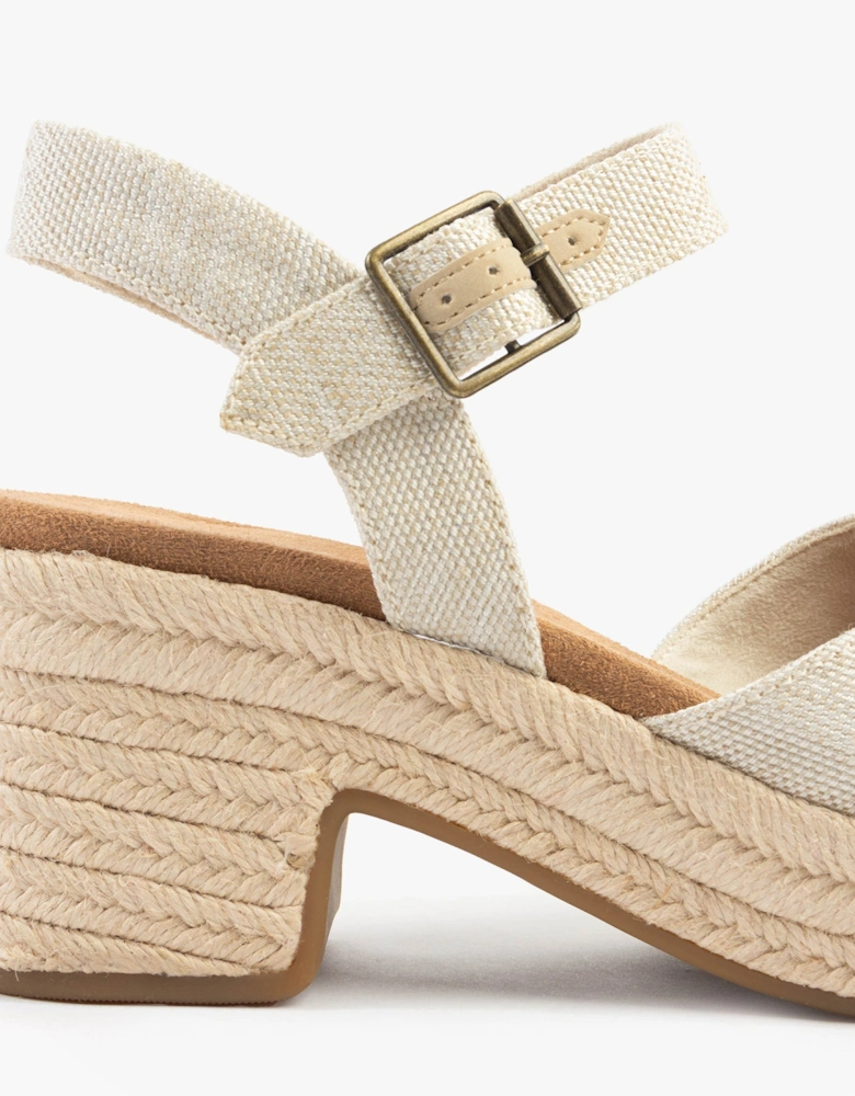 ISLA PEEP TOE Womens Sandals Natural