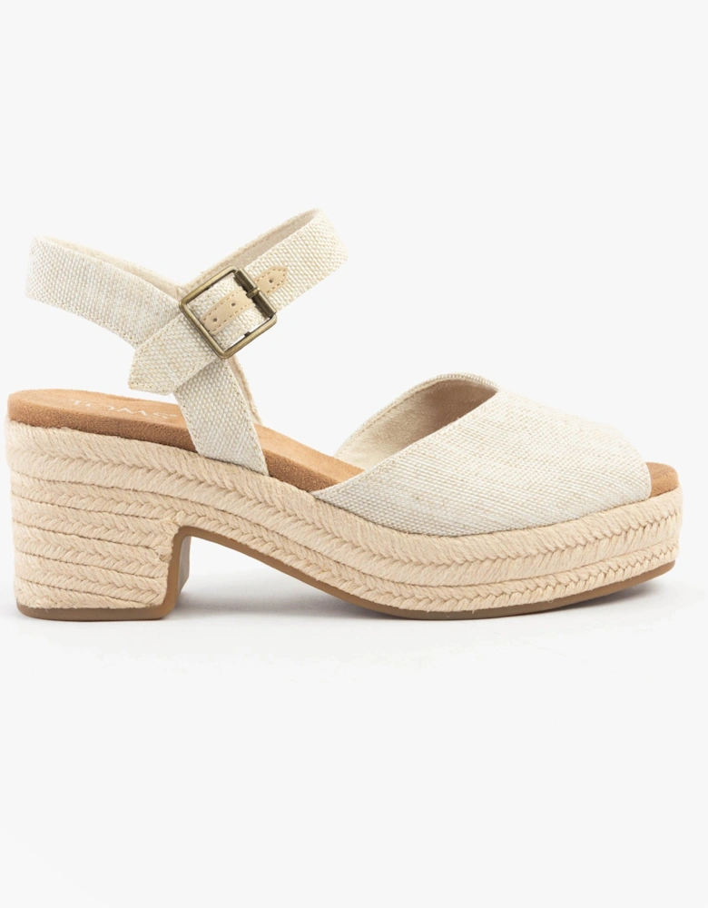 ISLA PEEP TOE Womens Sandals Natural