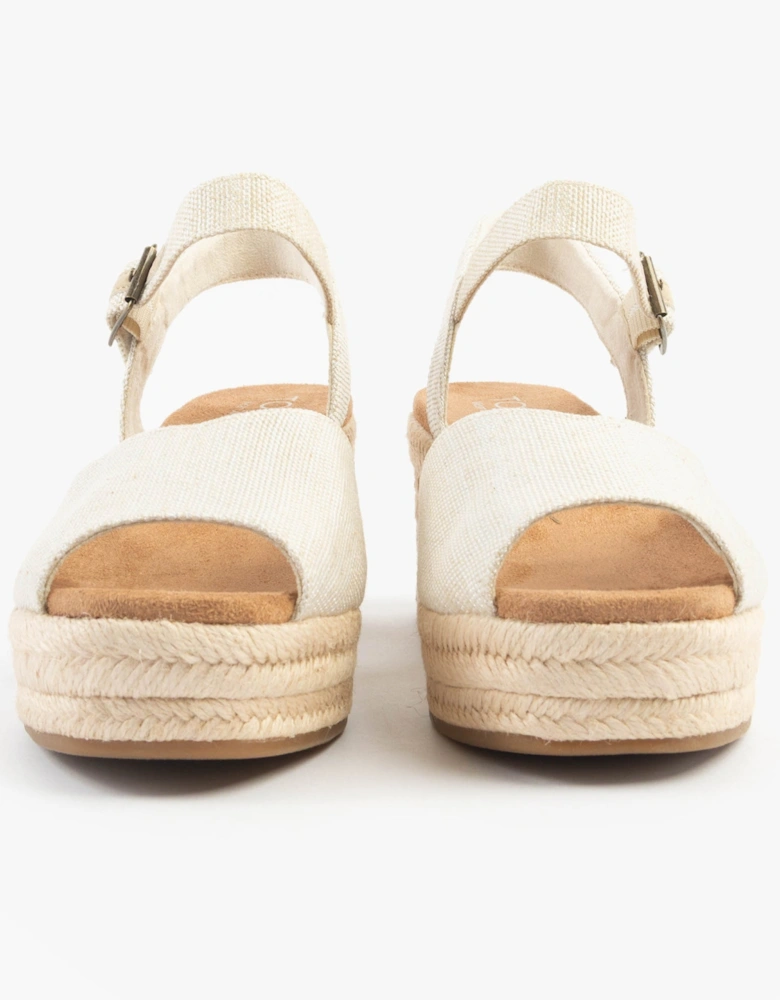 ISLA PEEP TOE Womens Sandals Natural