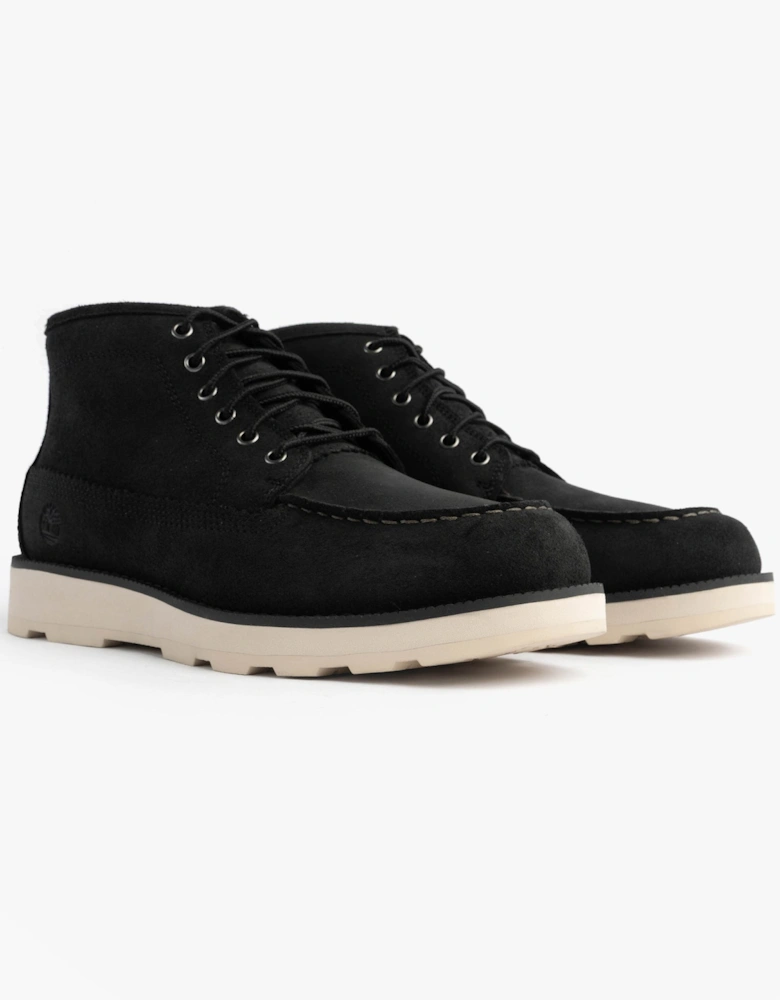 BRITTON MILLS MID Mens Chukka Boots Black Suede