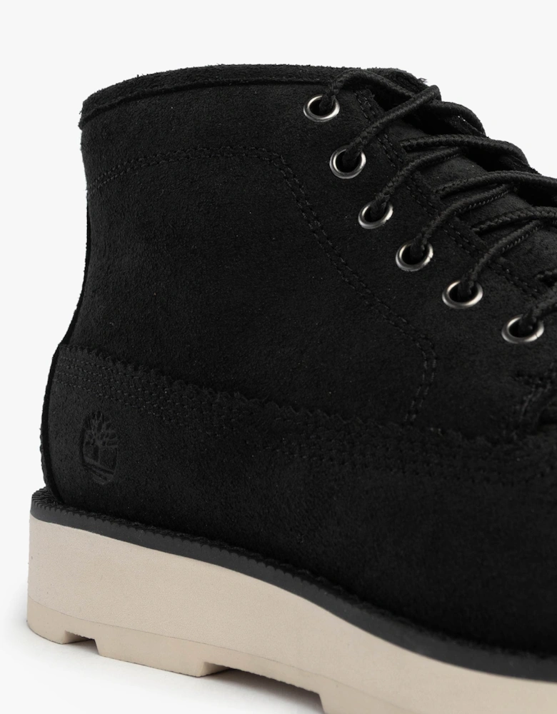 BRITTON MILLS MID Mens Chukka Boots Black Suede