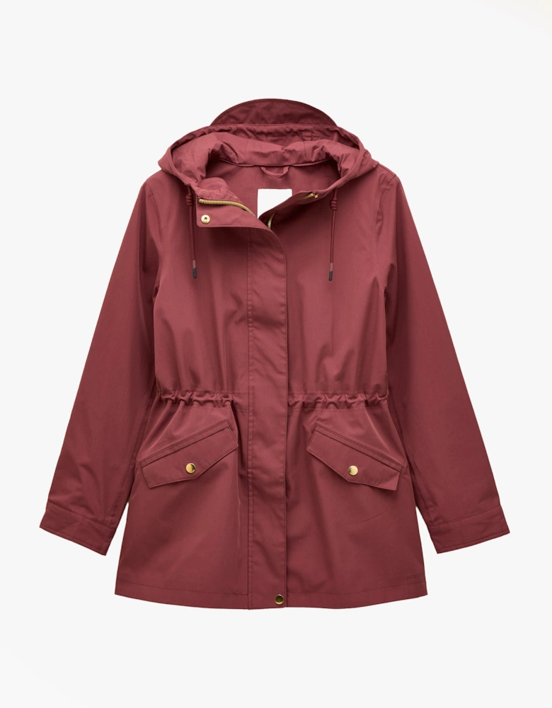 Portwell Port Waterproof Hoodie Raincoat With Adjustable Waist Oxblood