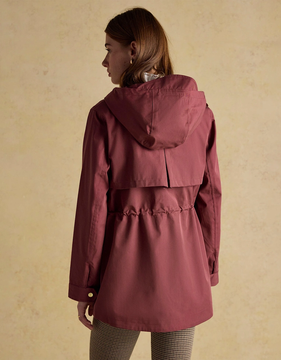 Portwell Port Waterproof Hoodie Raincoat With Adjustable Waist Oxblood
