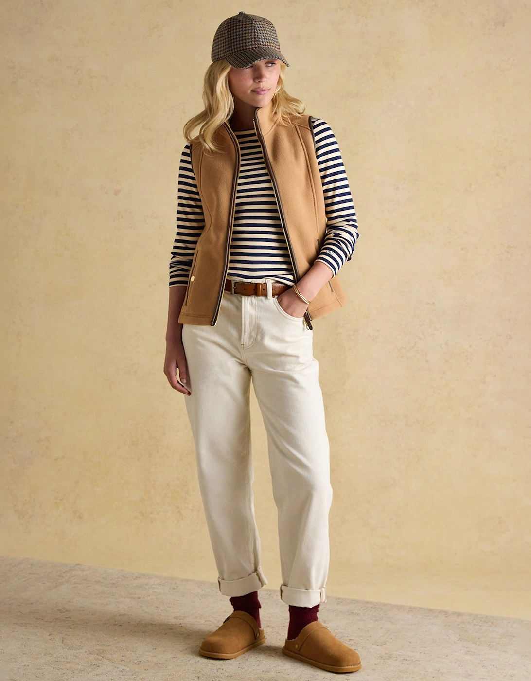 Heritage Tan Womens Regular Fleece Gilet