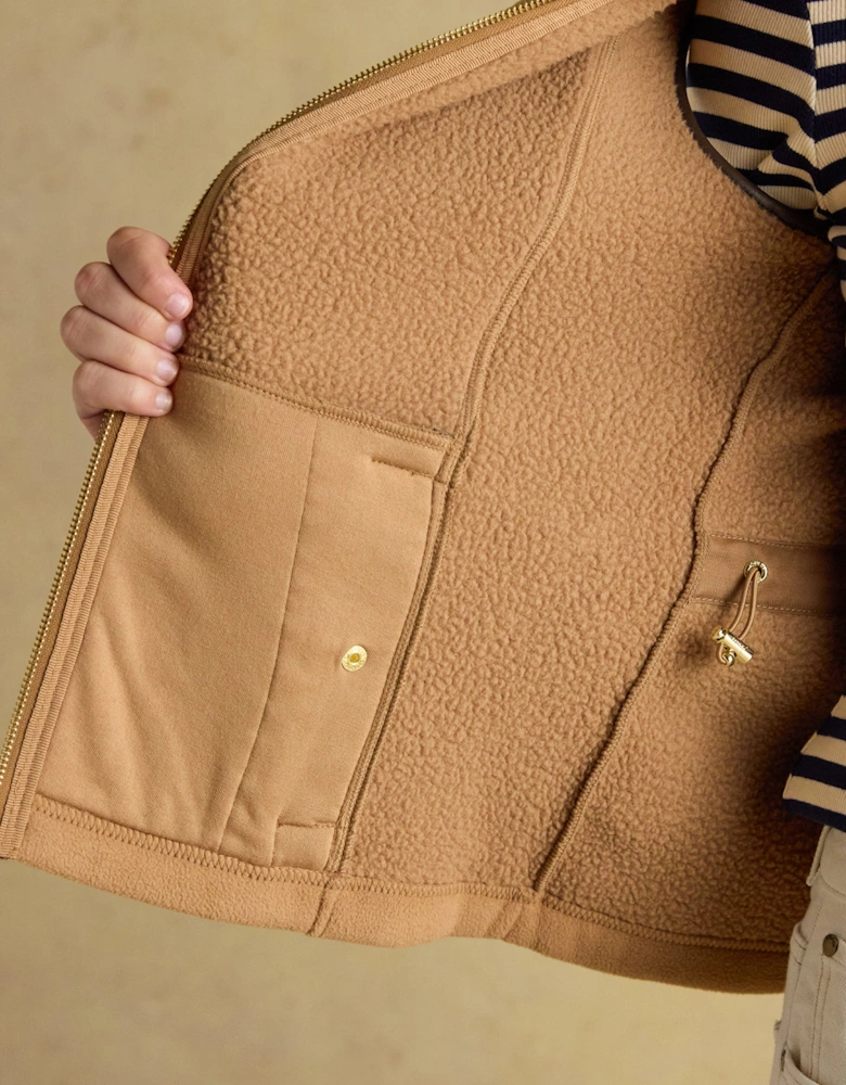 Heritage Tan Womens Regular Fleece Gilet