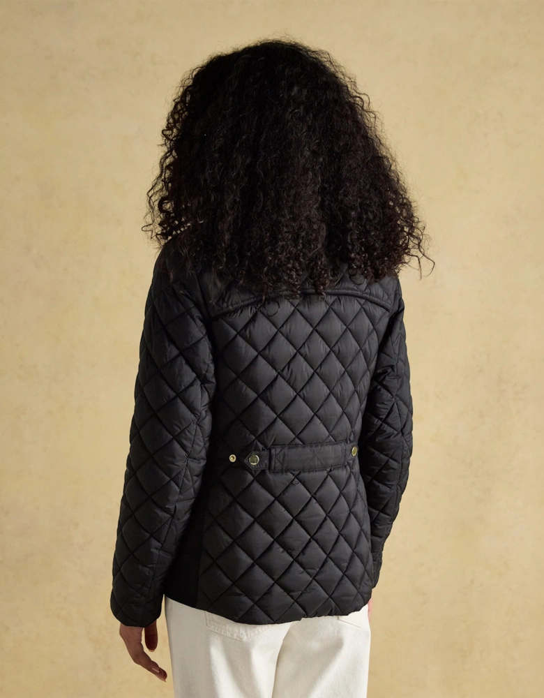 BRAEMAR LUXE Womens Quilted Coat Black