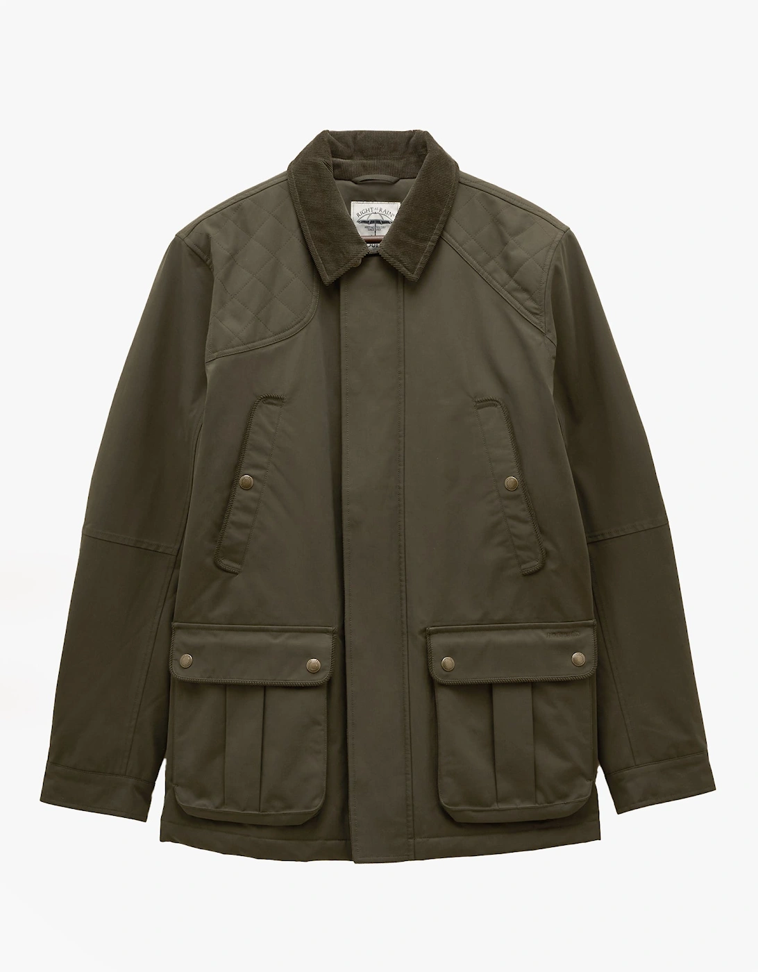 Men's Joules Farleigh Mens Waterproof Midweight Country Coat Green - Size: 38/Regular