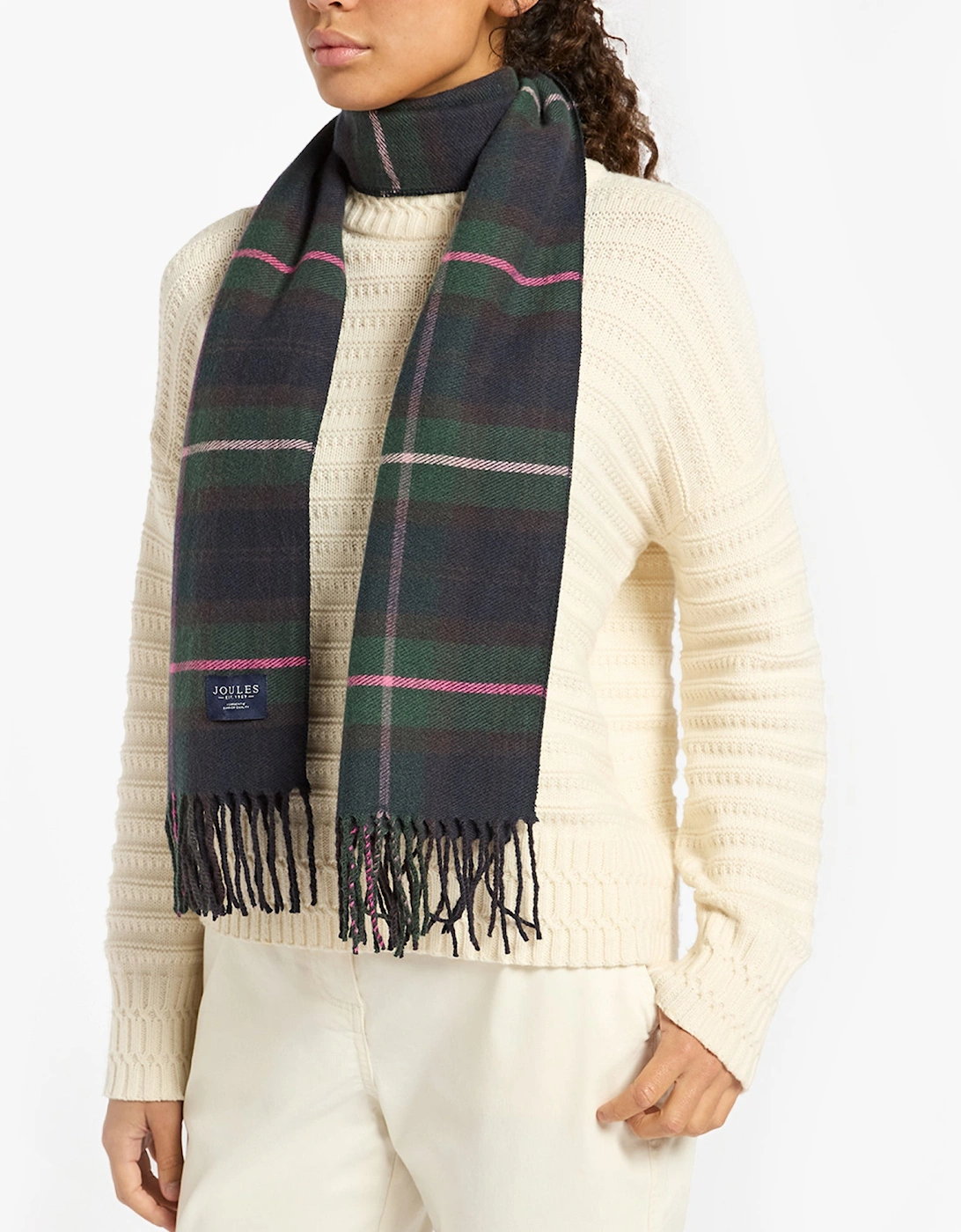 Langtree Womens Navy/Pink Scarf