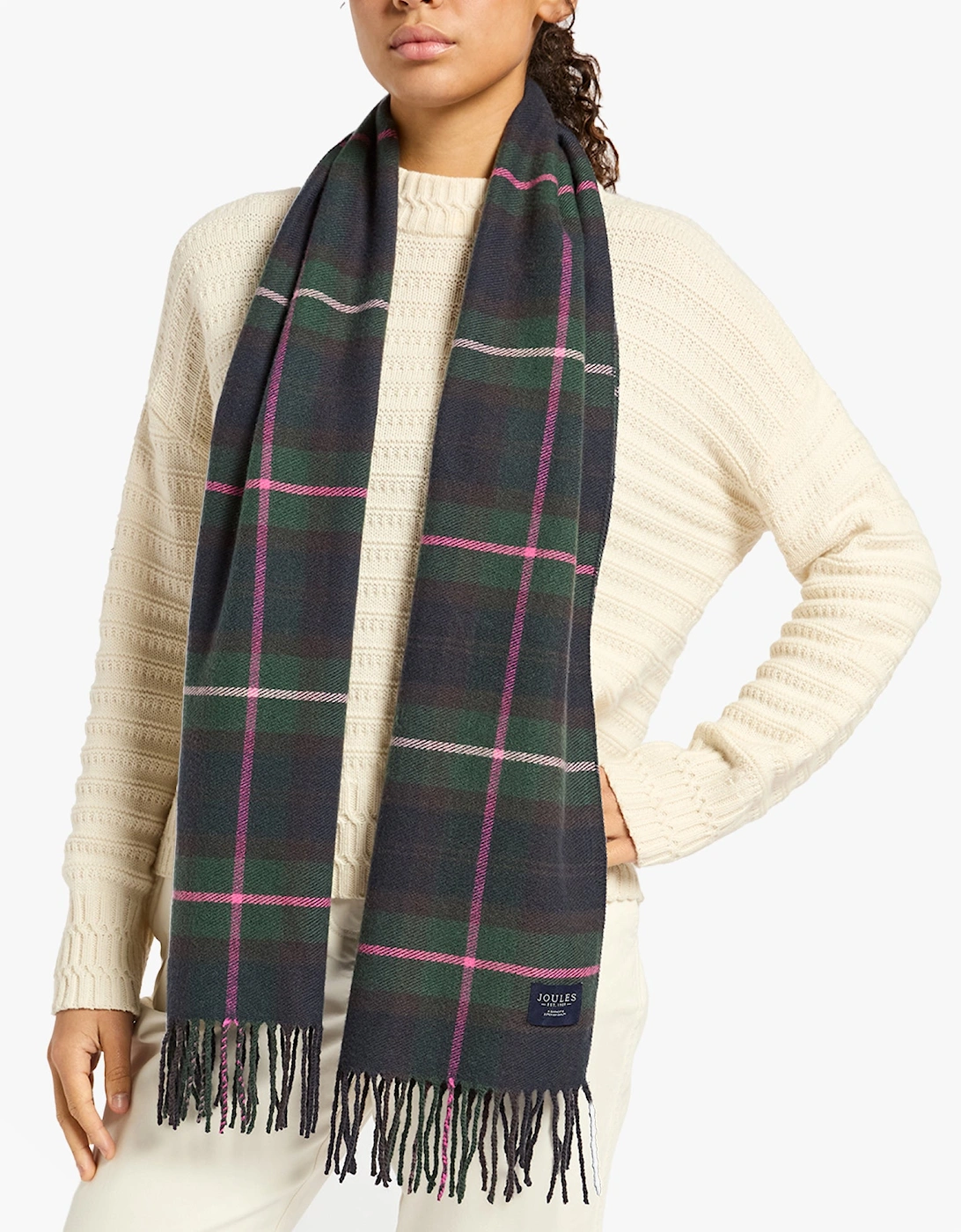 Langtree Womens Navy/Pink Scarf