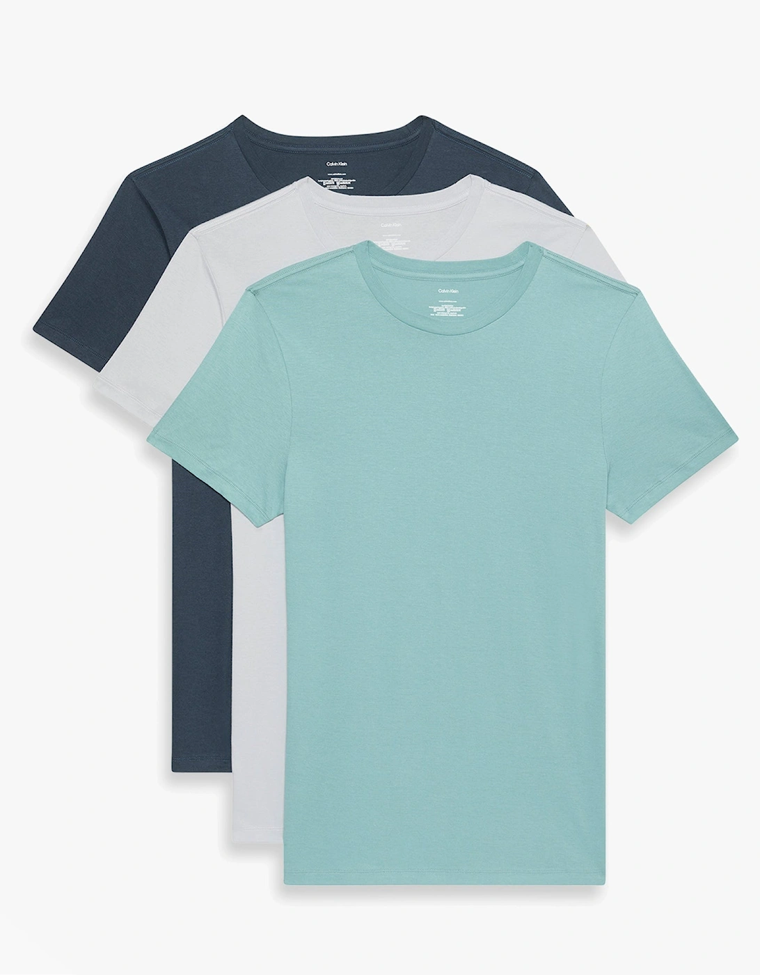 3 Pack Mens Crew neck T-Shirt Cotton Classics Multi Colour, 7 of 6
