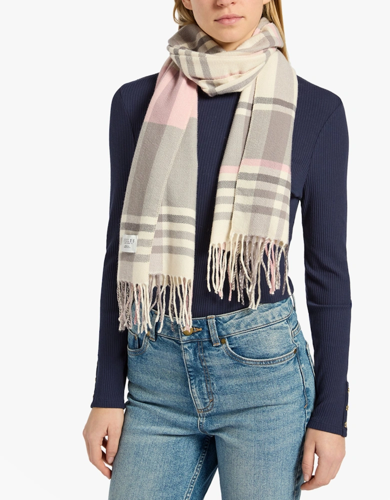 LANGTREE Womens Scarf Pink/Grey