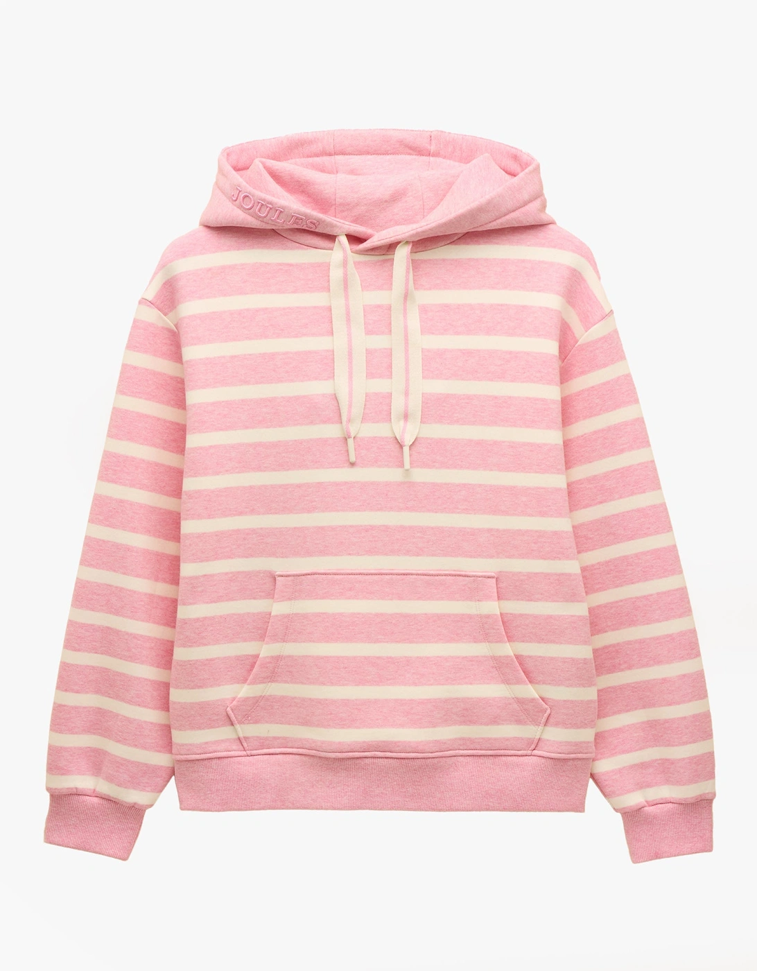 MILBOURNE Womens Hoodie Pink/White Stripe, 7 of 6