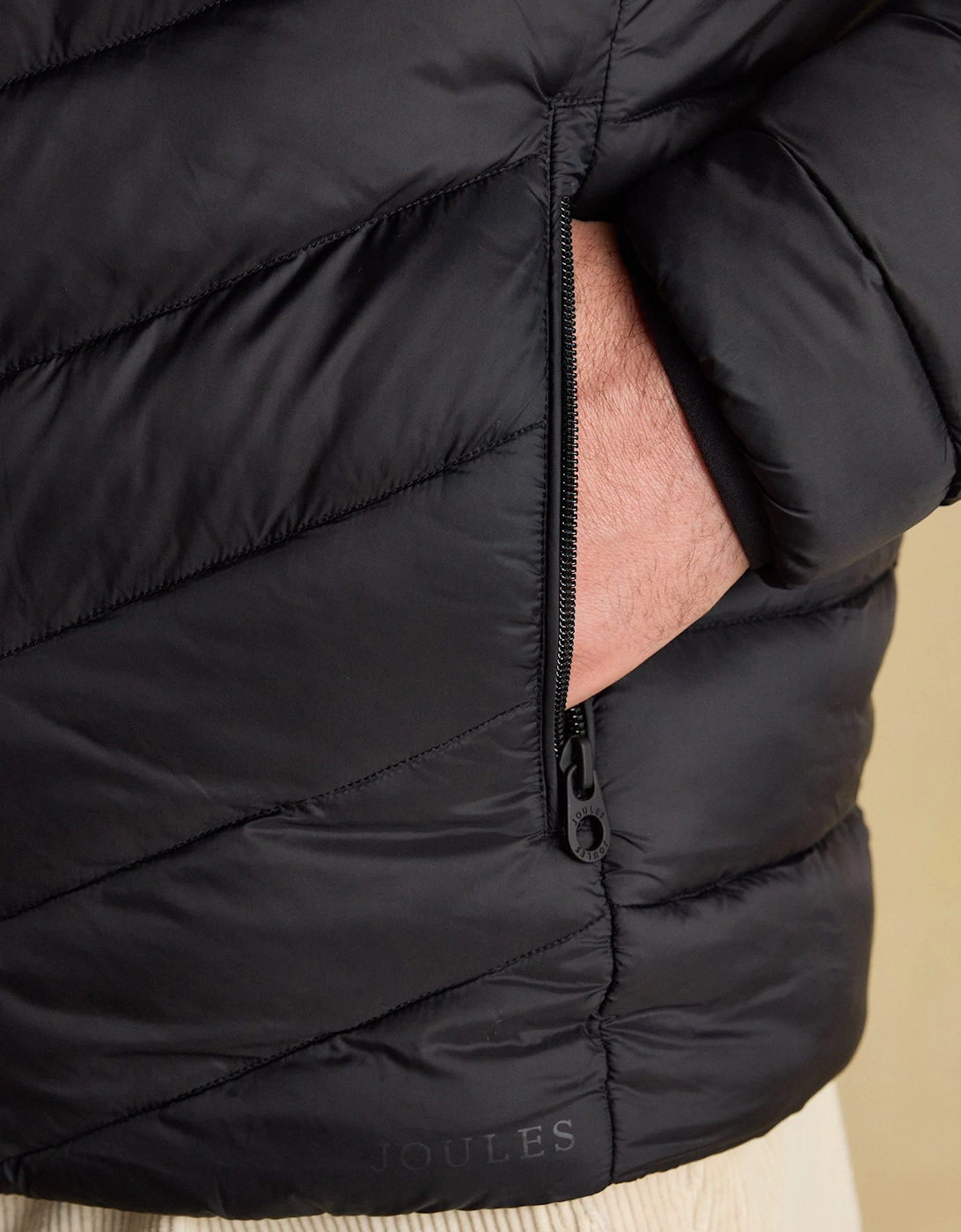 GARRETT Mens Showerproof Padded Jacket Black
