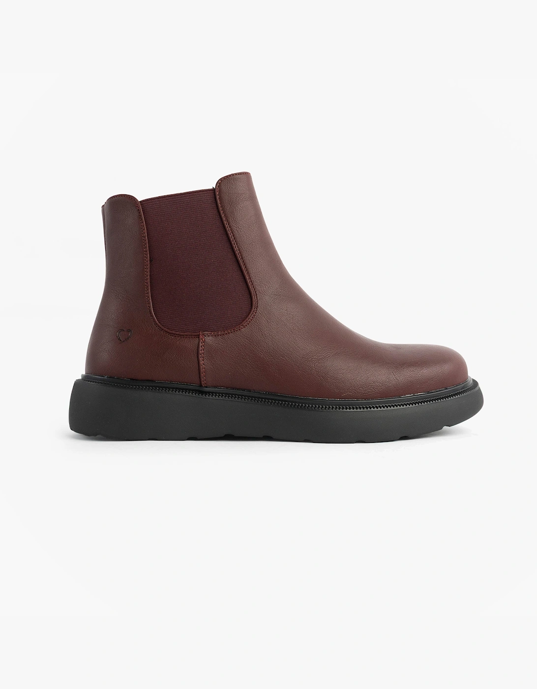 Heavenly Feet Women's Heavenly Feet AZALEA Womens Chelsea Boots Burgundy - Red