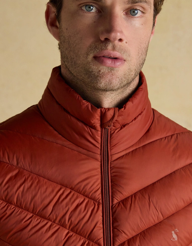 GARRETT Mens Showerproof Padded Gilet Orange
