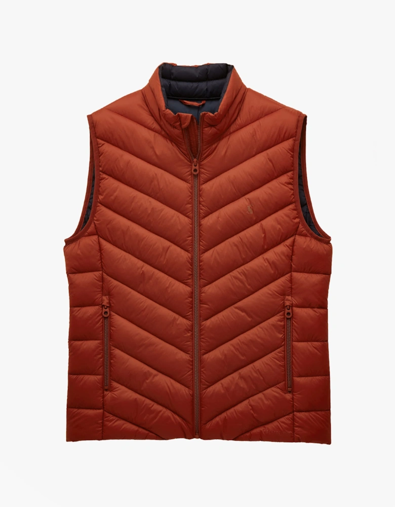 GARRETT Mens Showerproof Padded Gilet Orange