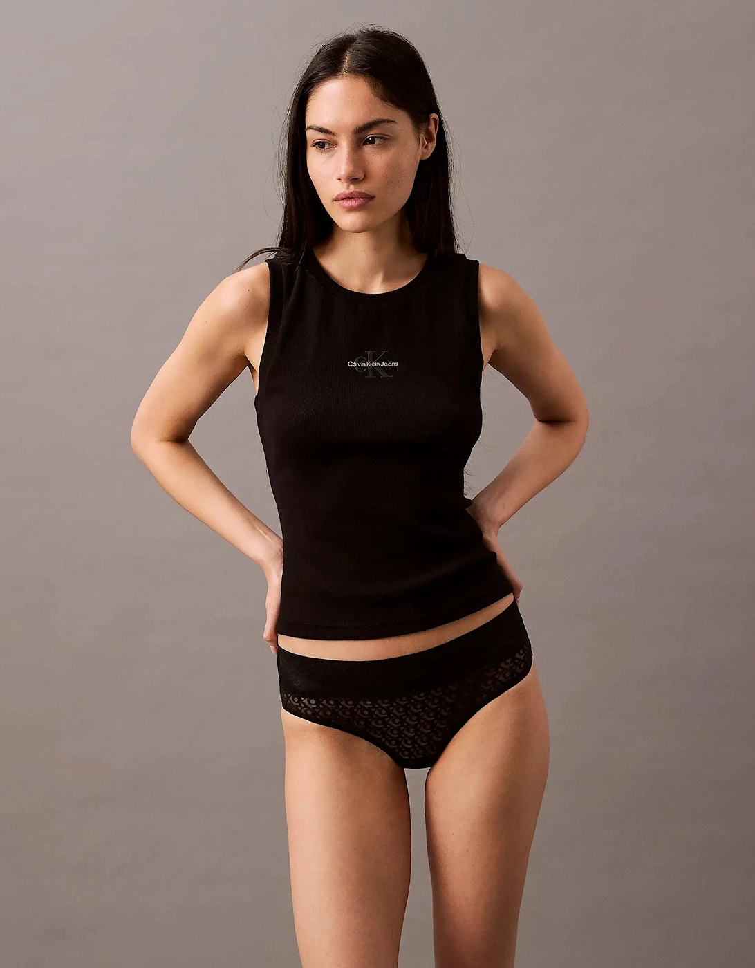 BRAZILIAN Briefs Womens Icon Logo Lace Black