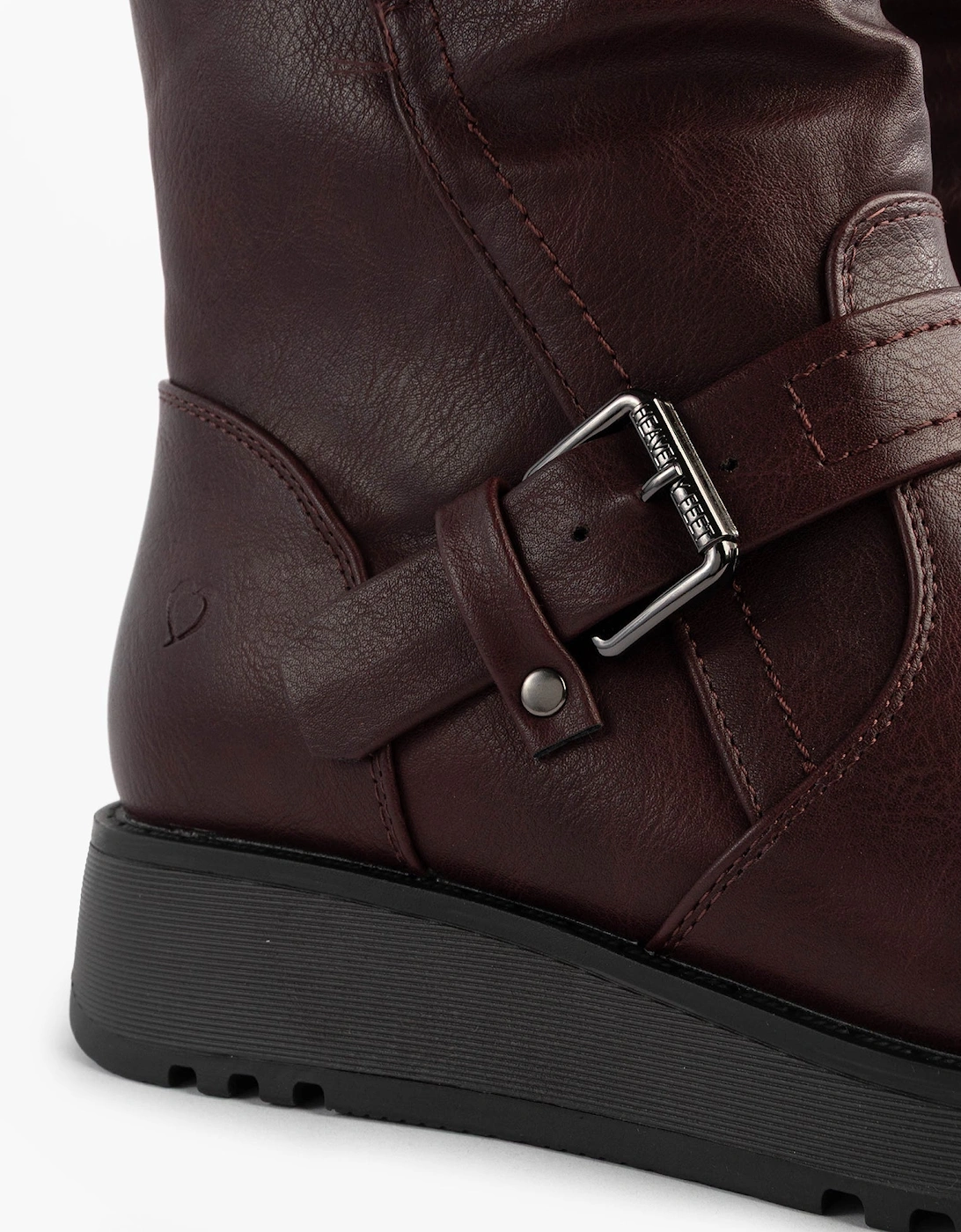 HANNAH4 Womens Mid Calf Boots Burgundy