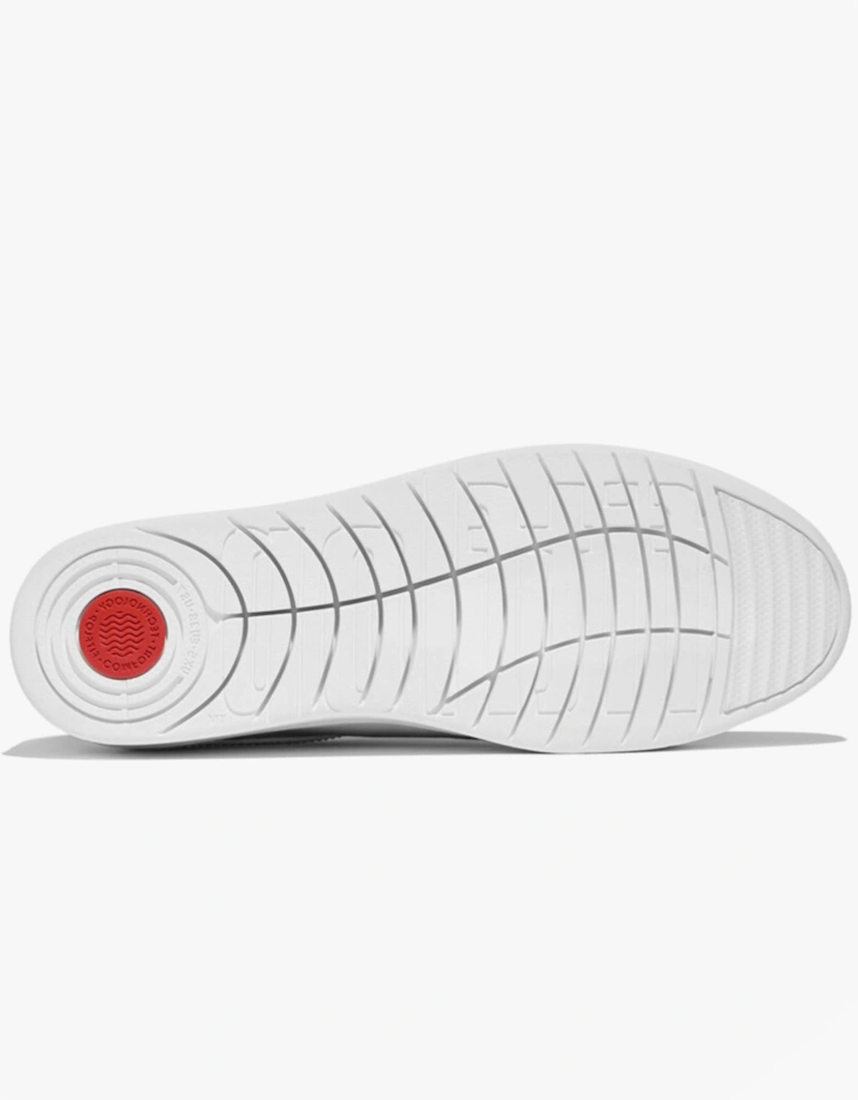 RALLY CRYSTAL-TRIM LEATHER Womens Fashion Trainers Silver
